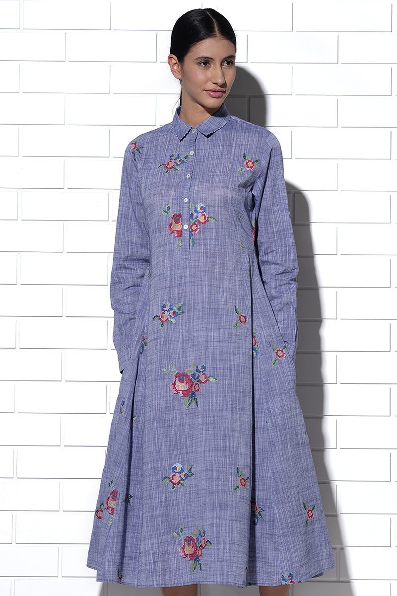 Imrali Collared Dress