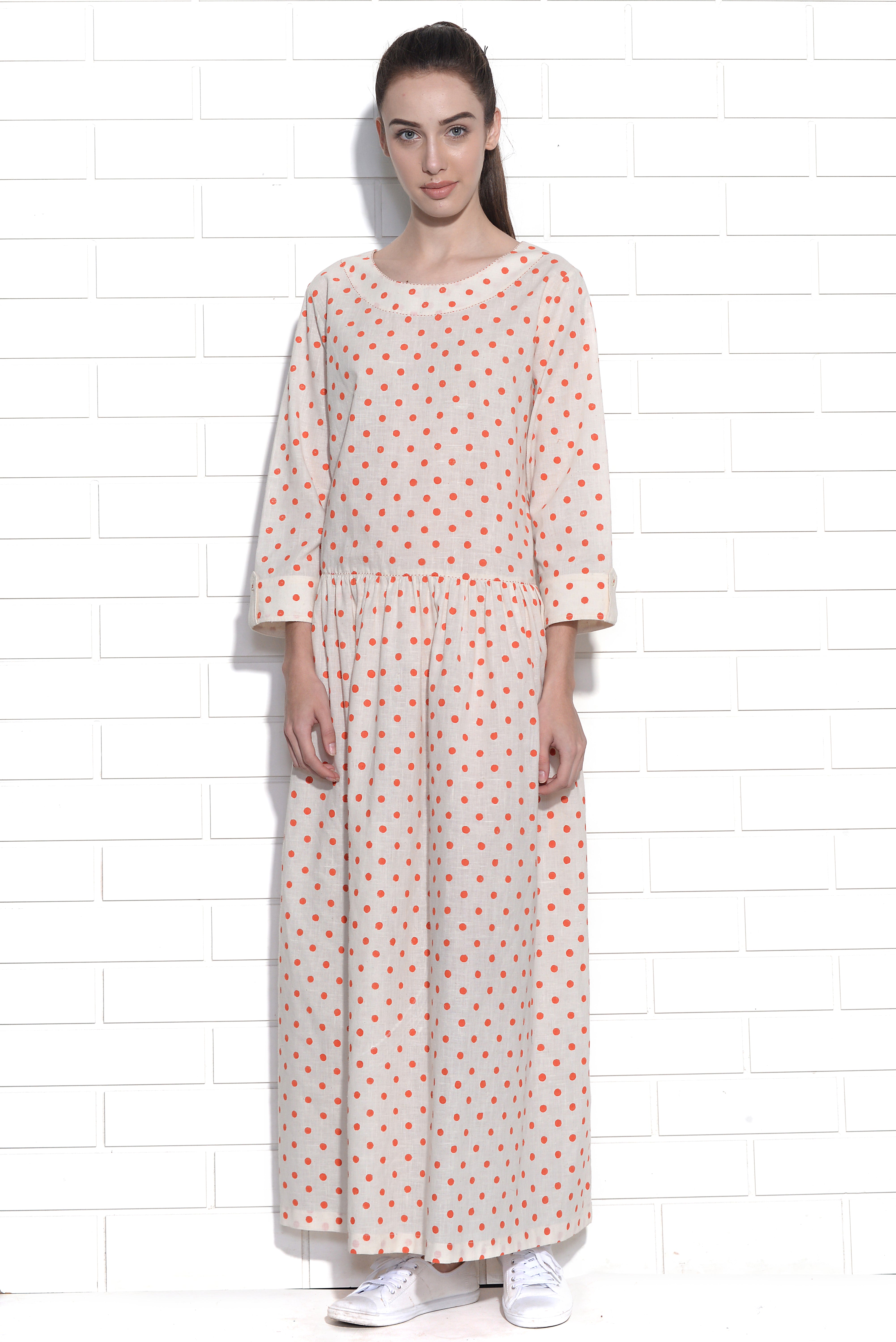 Polka dot moonbeam dress