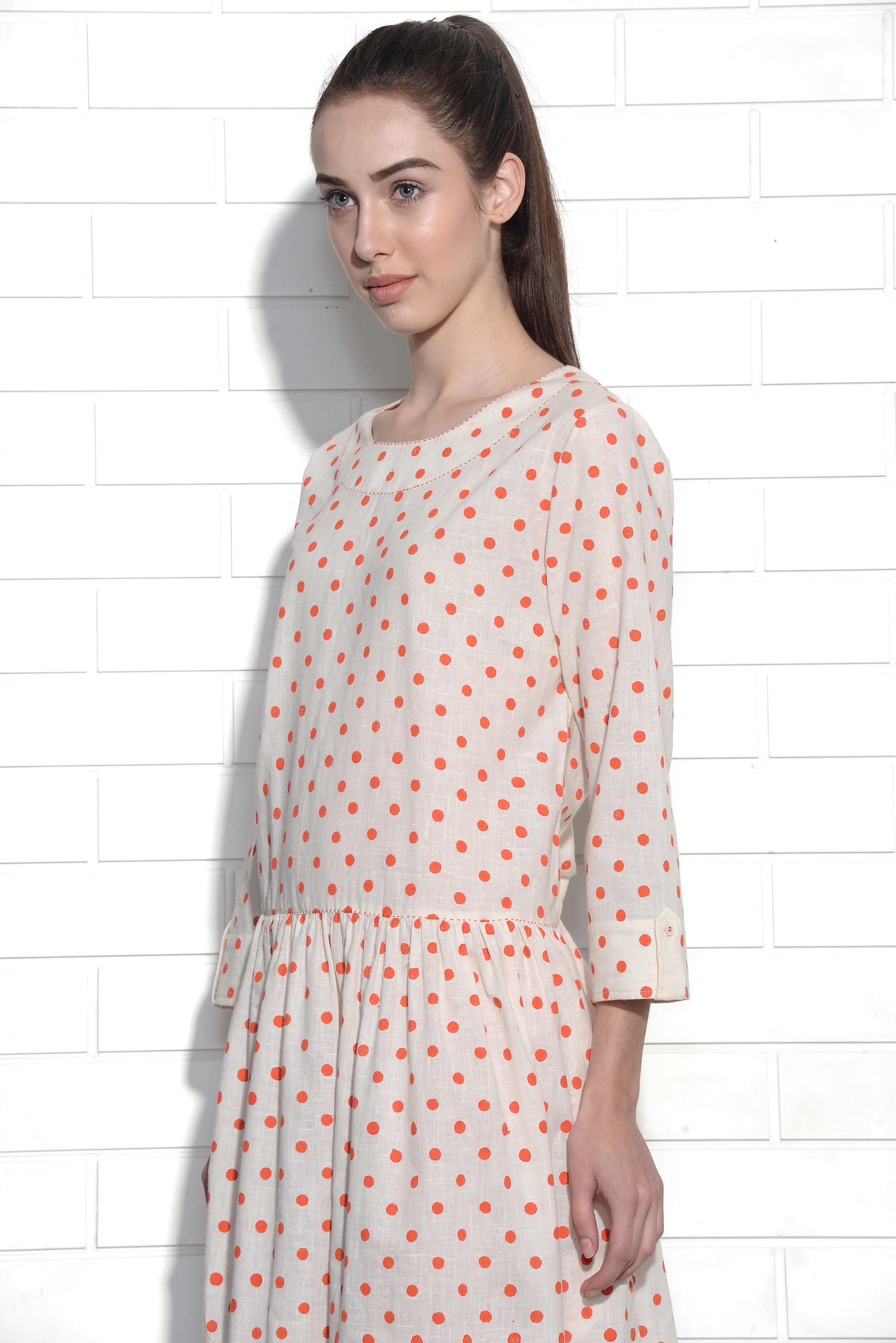 Polka dot moonbeam dress