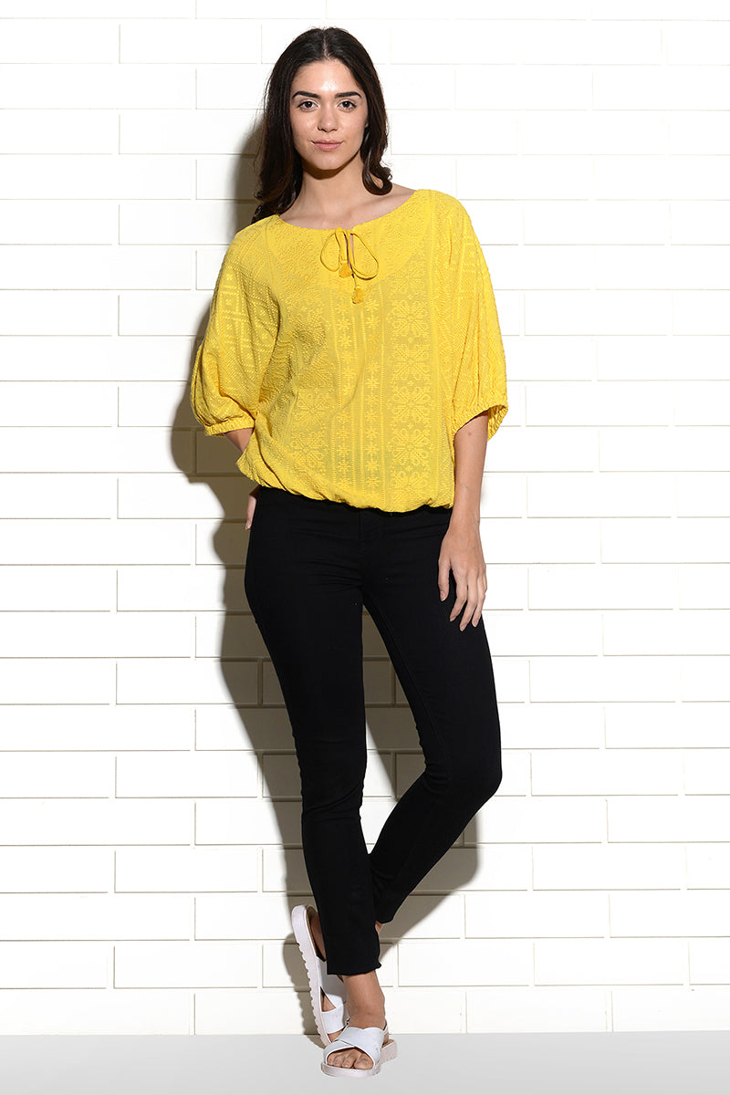 Sibenik embroidered peasant Blouse