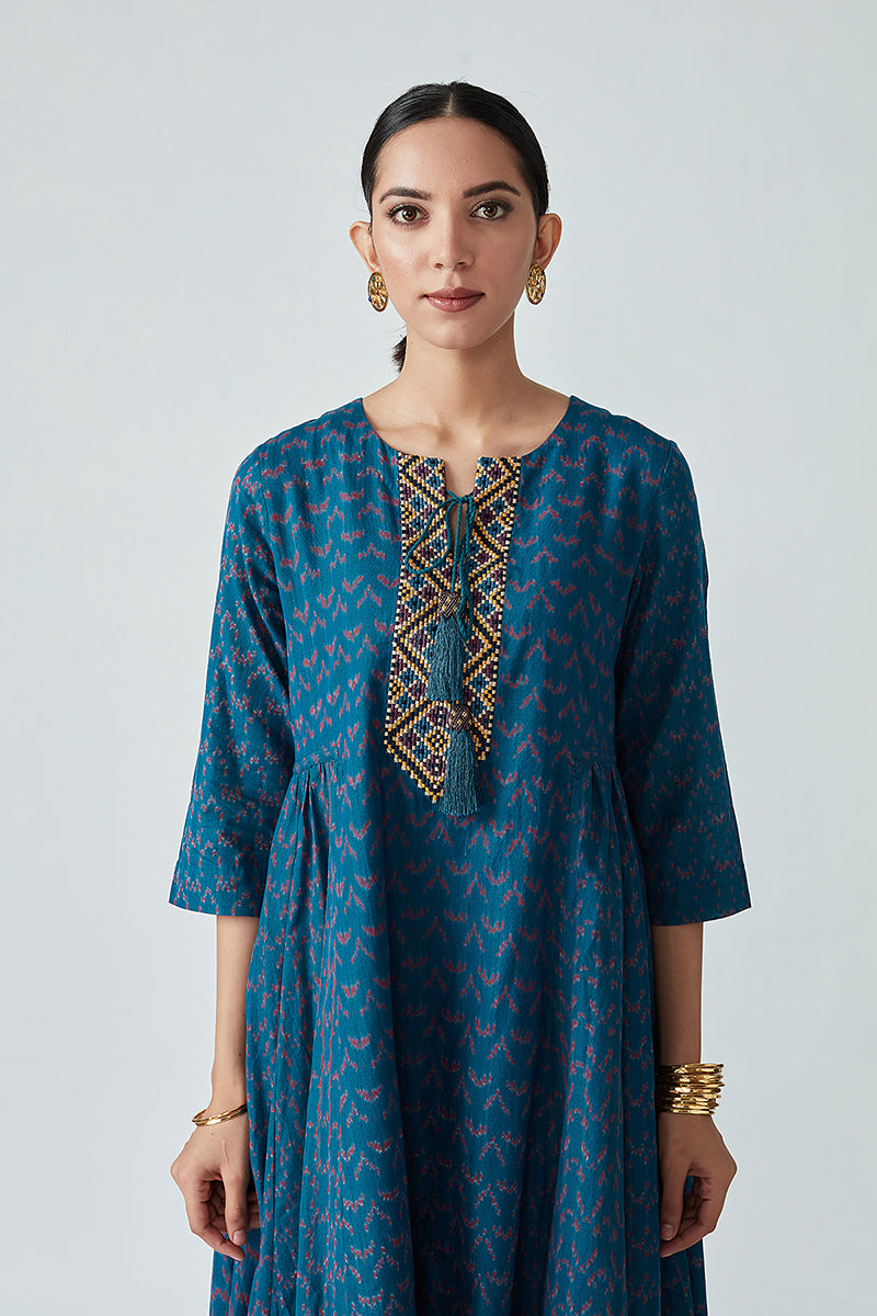 Monarch handloom Ikat kurta