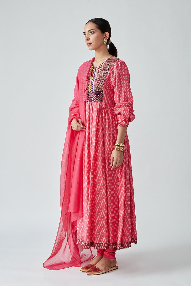 Menelaus handloom Ikat kurta set