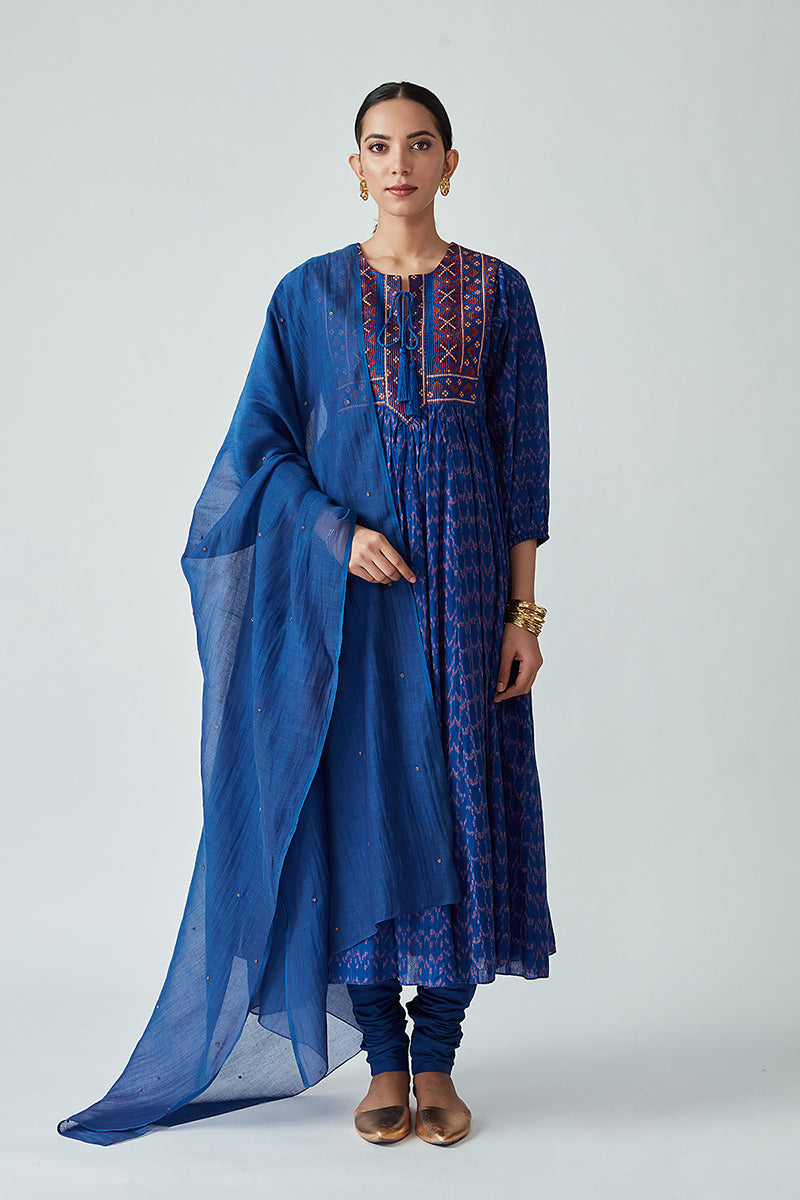 Hesperi handloom Ikat kurta