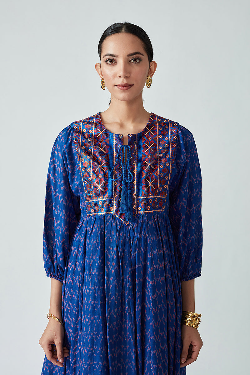 Hesperi handloom Ikat kurta