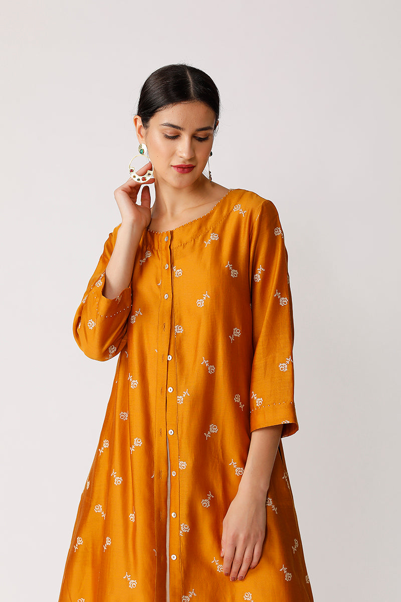 Swivel Embroidered Dress