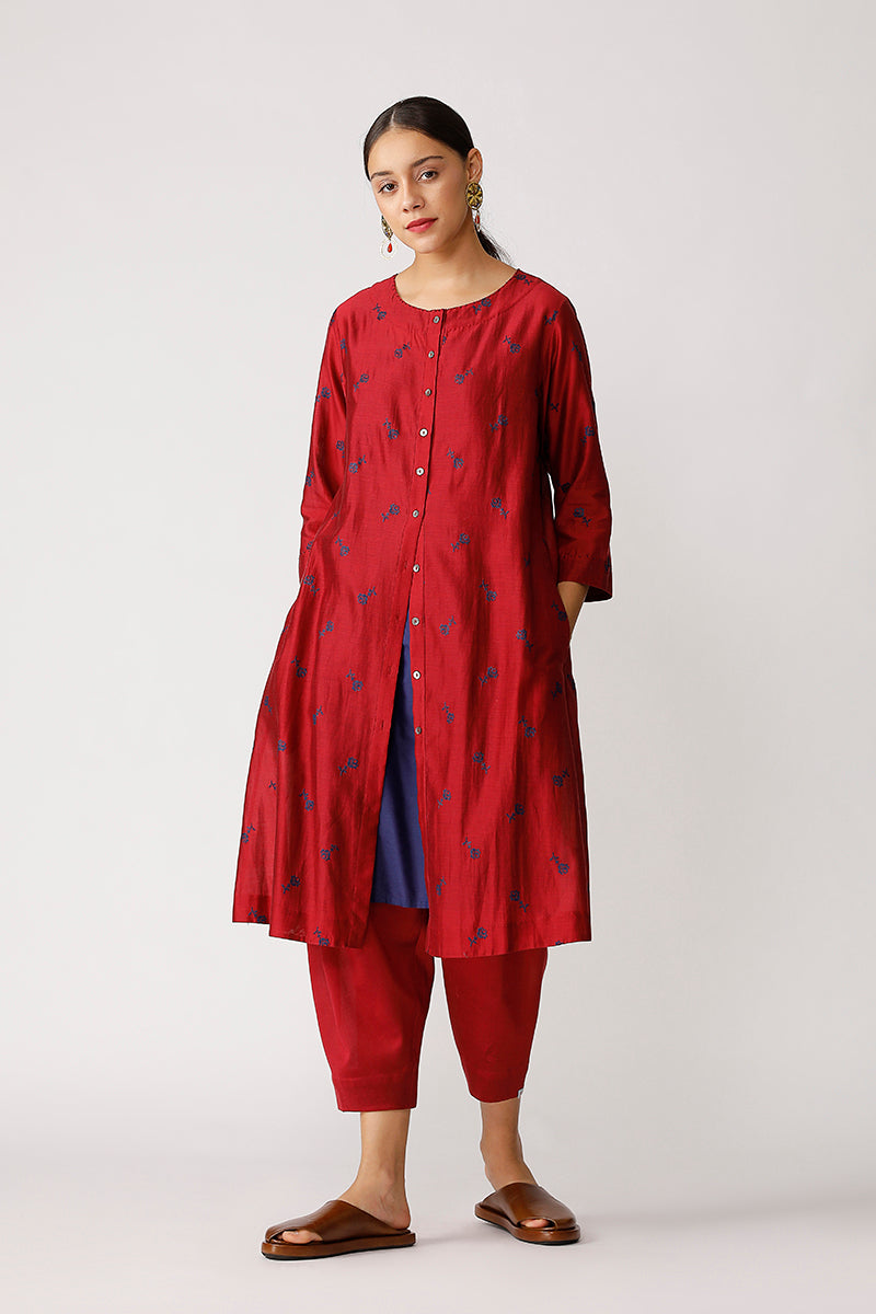 Swivel Embroidered Dress