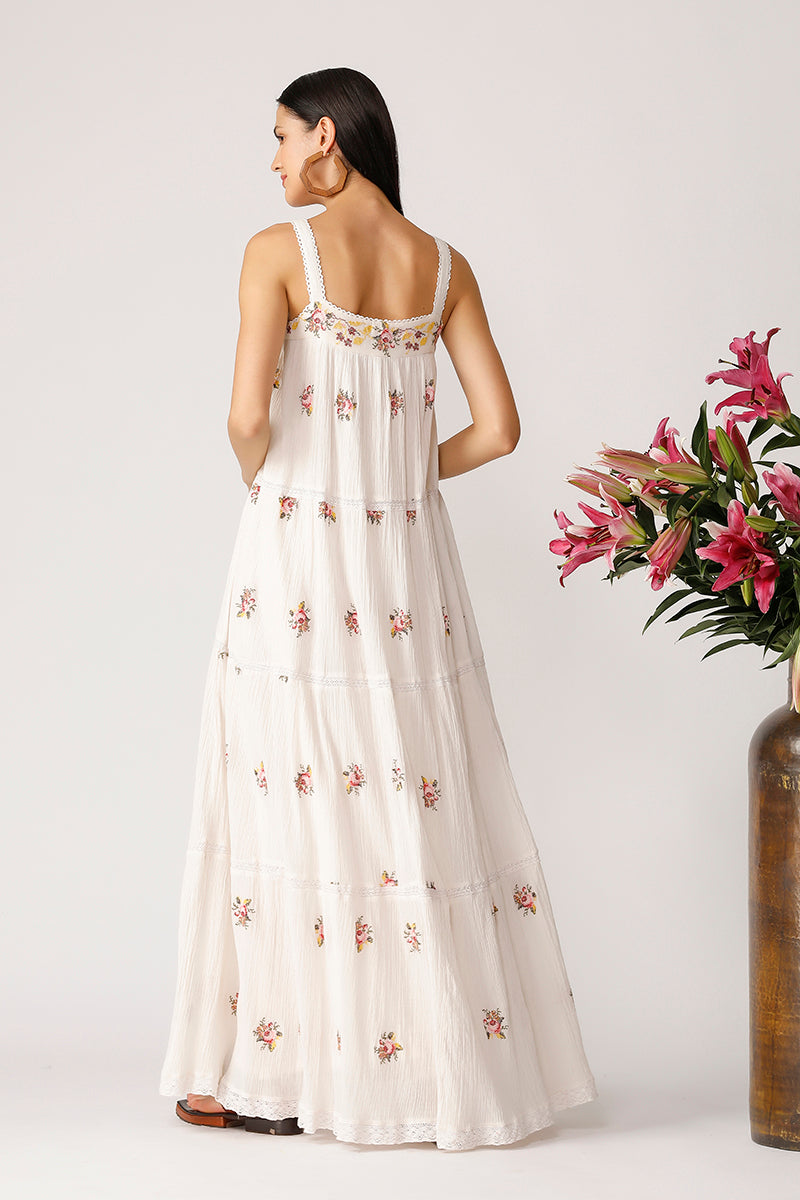 Strappy Crepe Dress