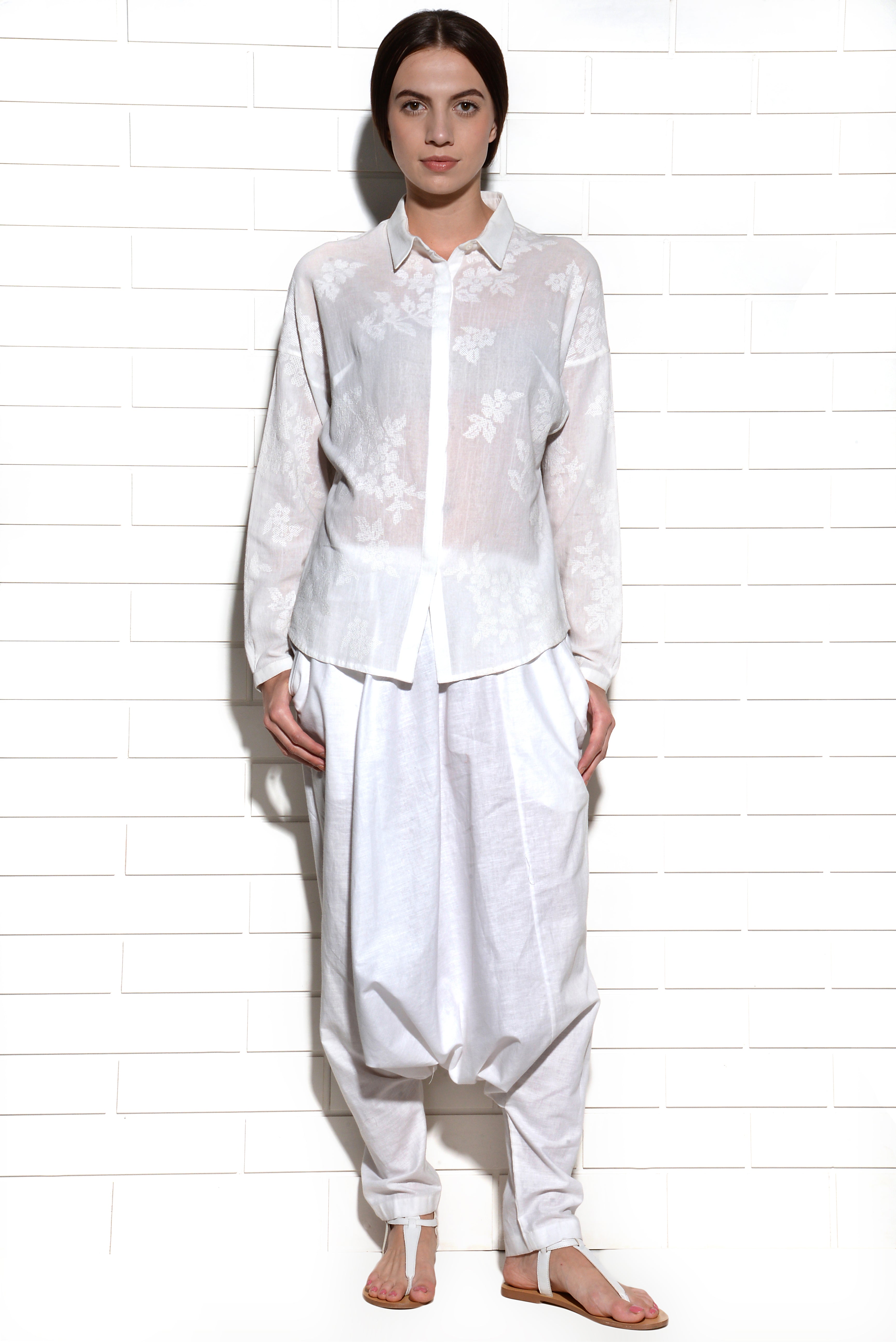 Albayzin zouave pants white