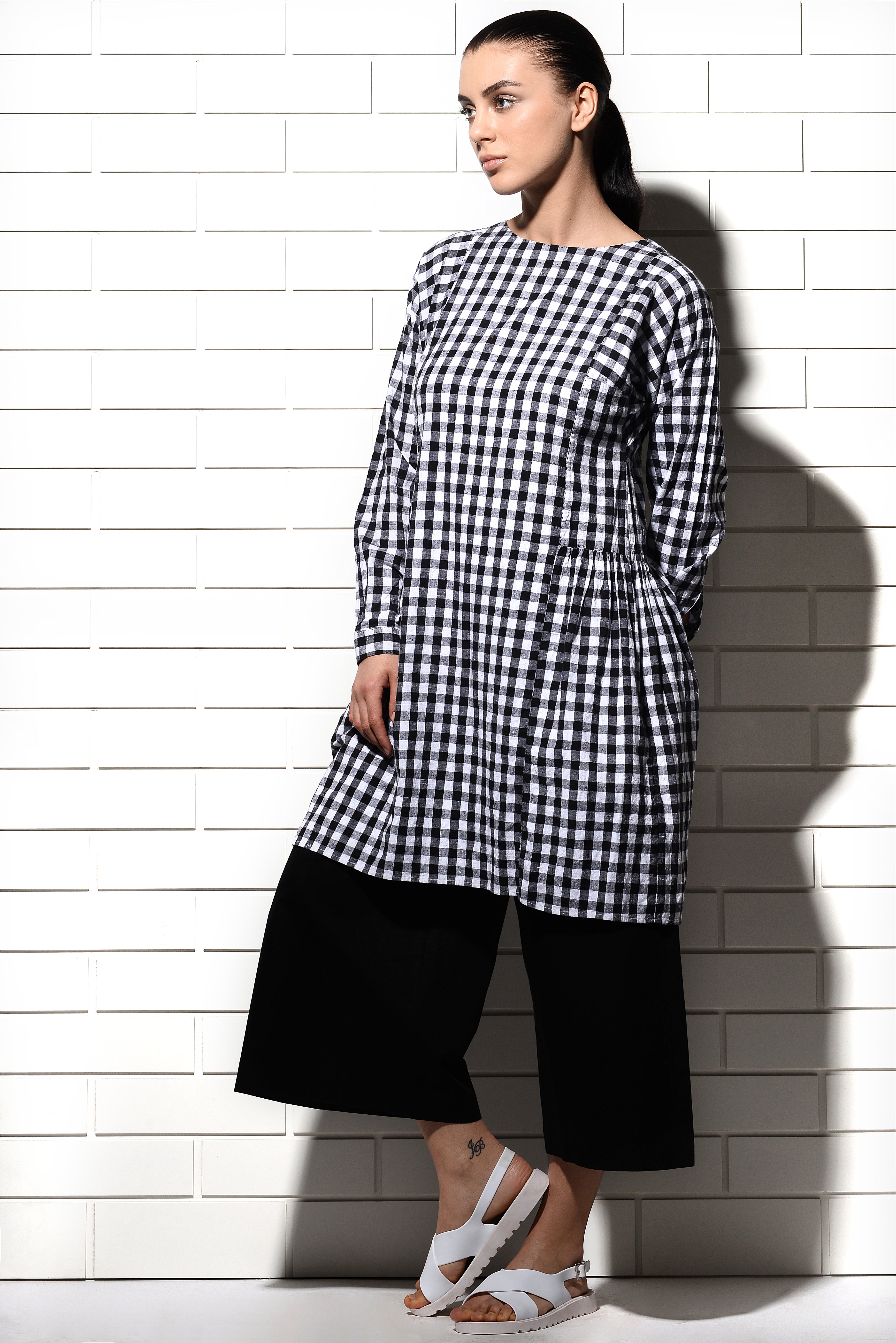 Medina woven checks Dress