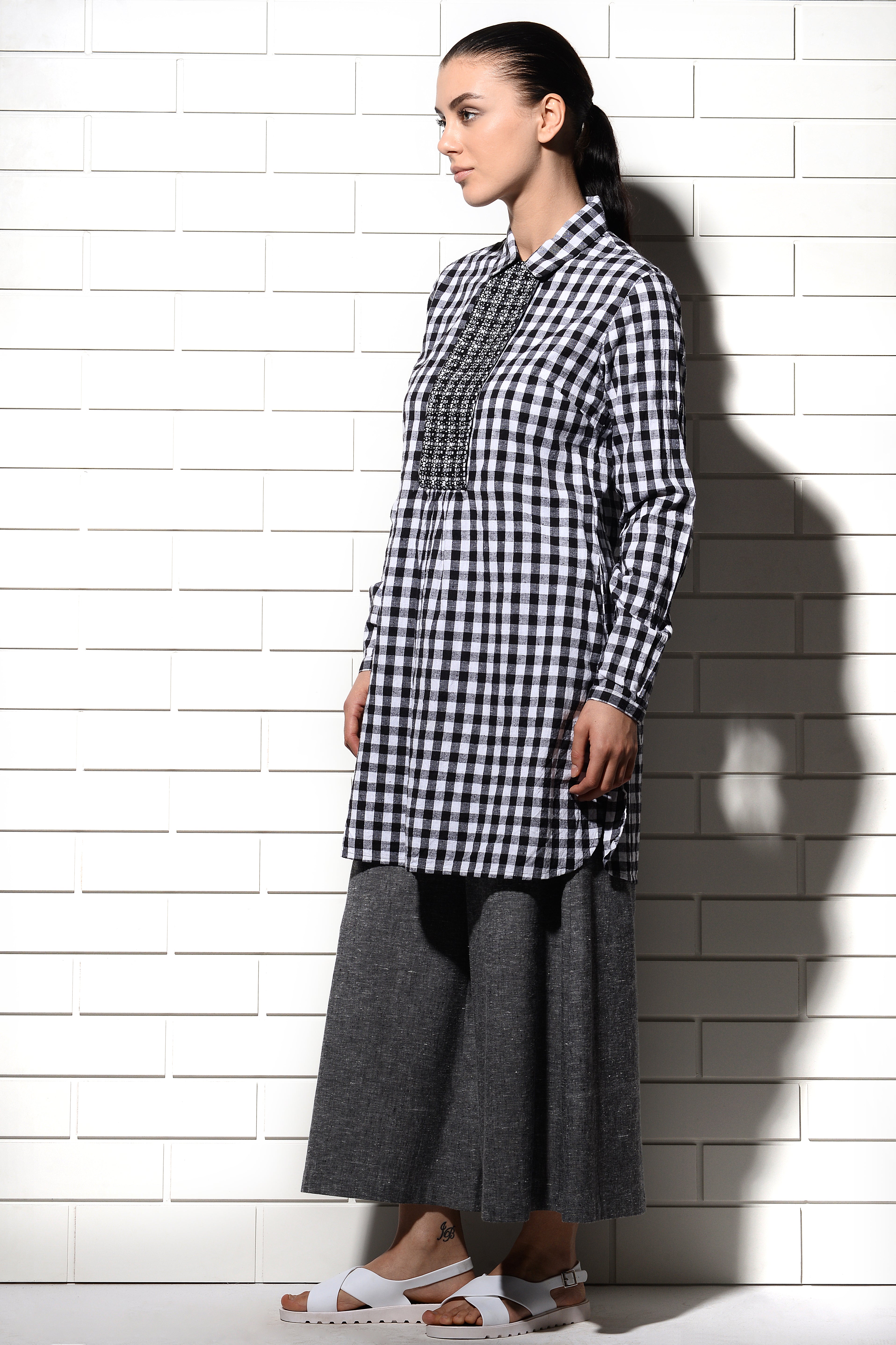 Reyes yoke embroidered Tunic