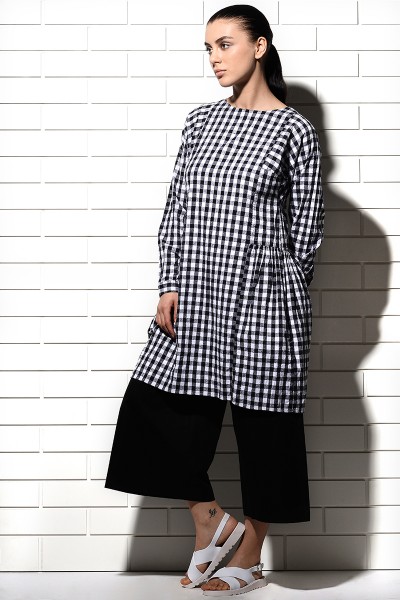 Medina Woven Checks Dress