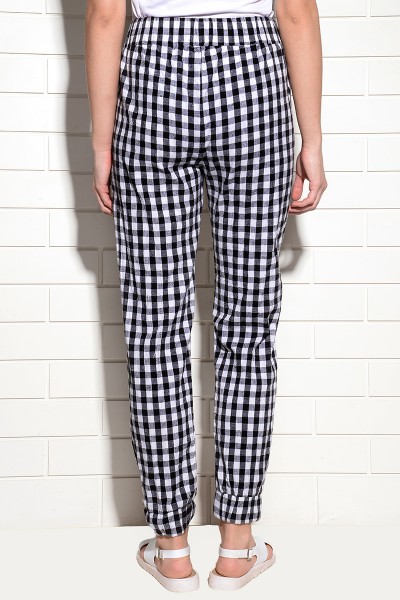 Payaso Woven Check Elasticated pants