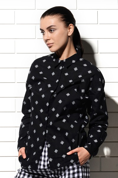 Estrella Collared Embroidered Shirt