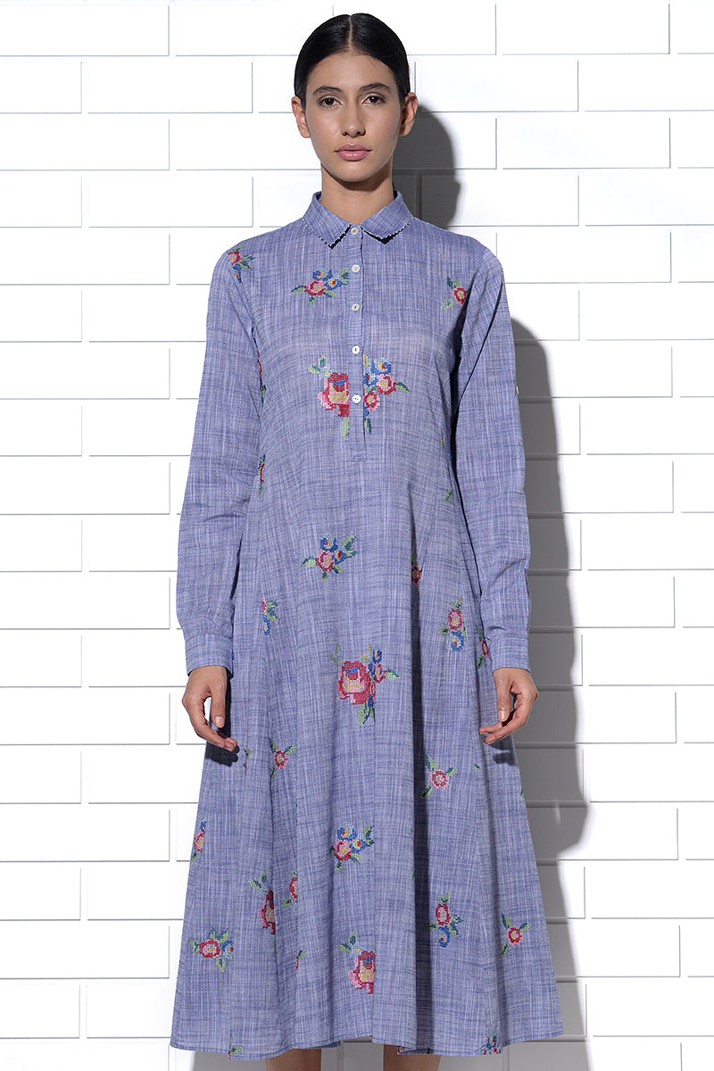 Imrali Collared Dress