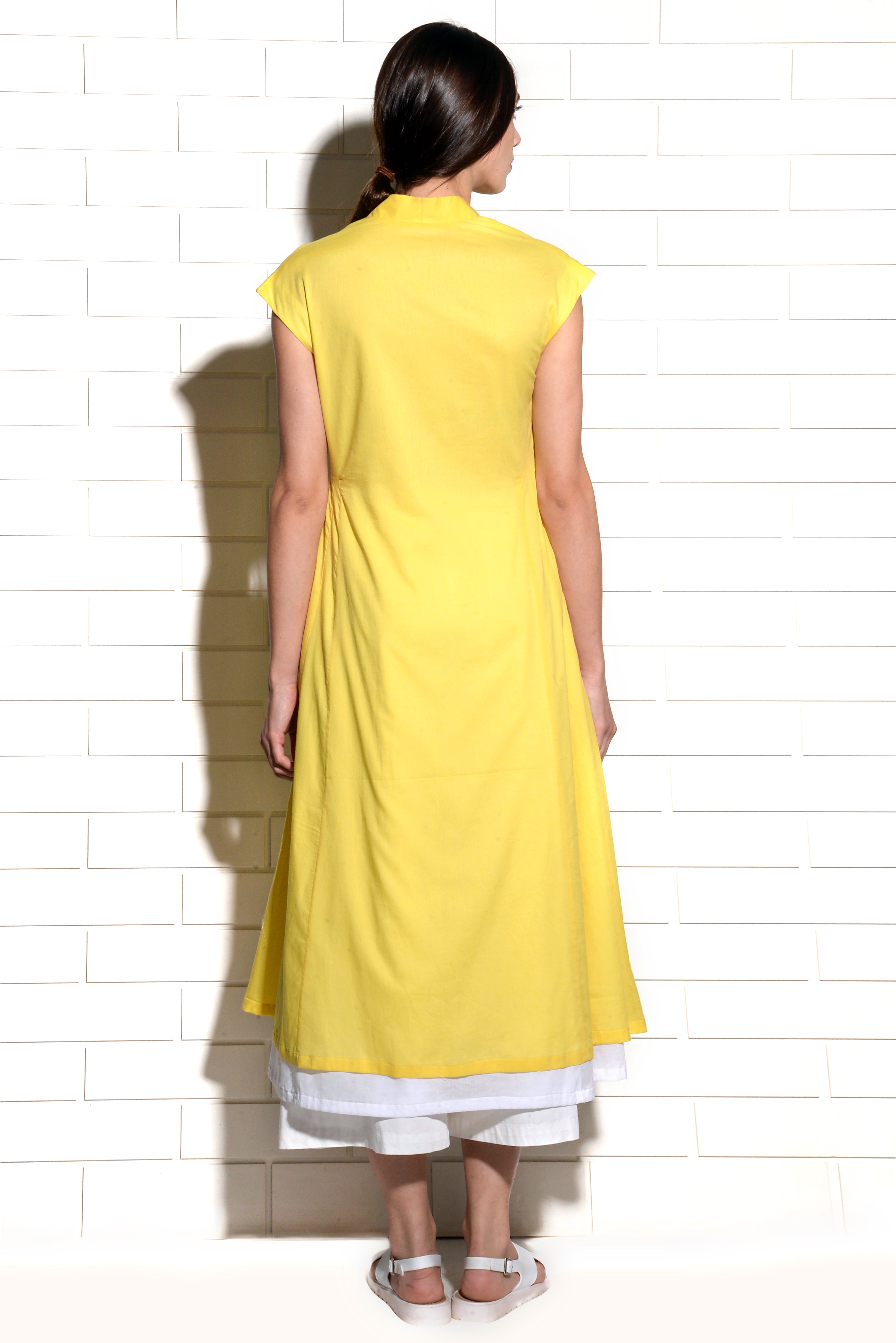 Canary Melon Reversible Kurta dress