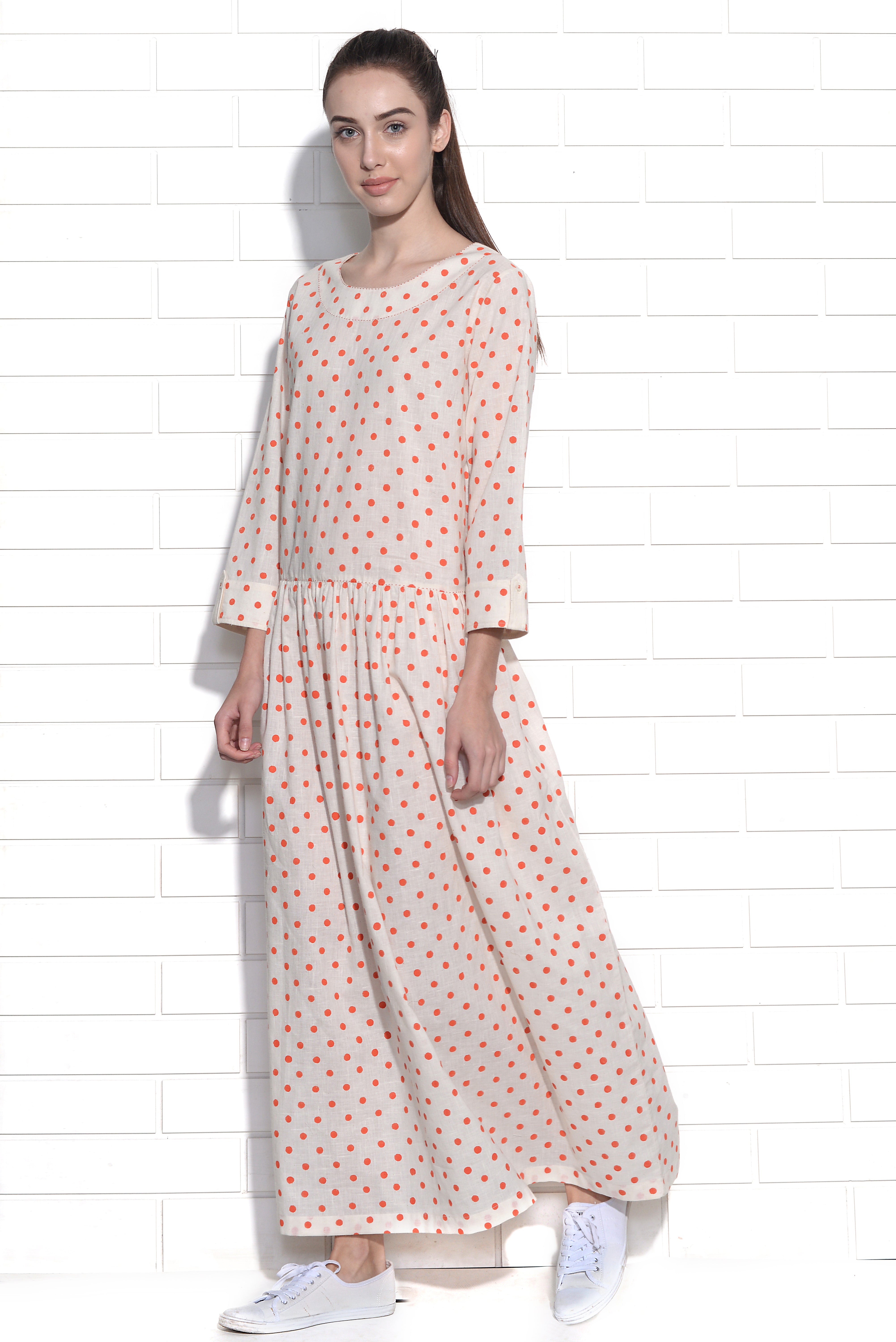Polka dot moonbeam dress