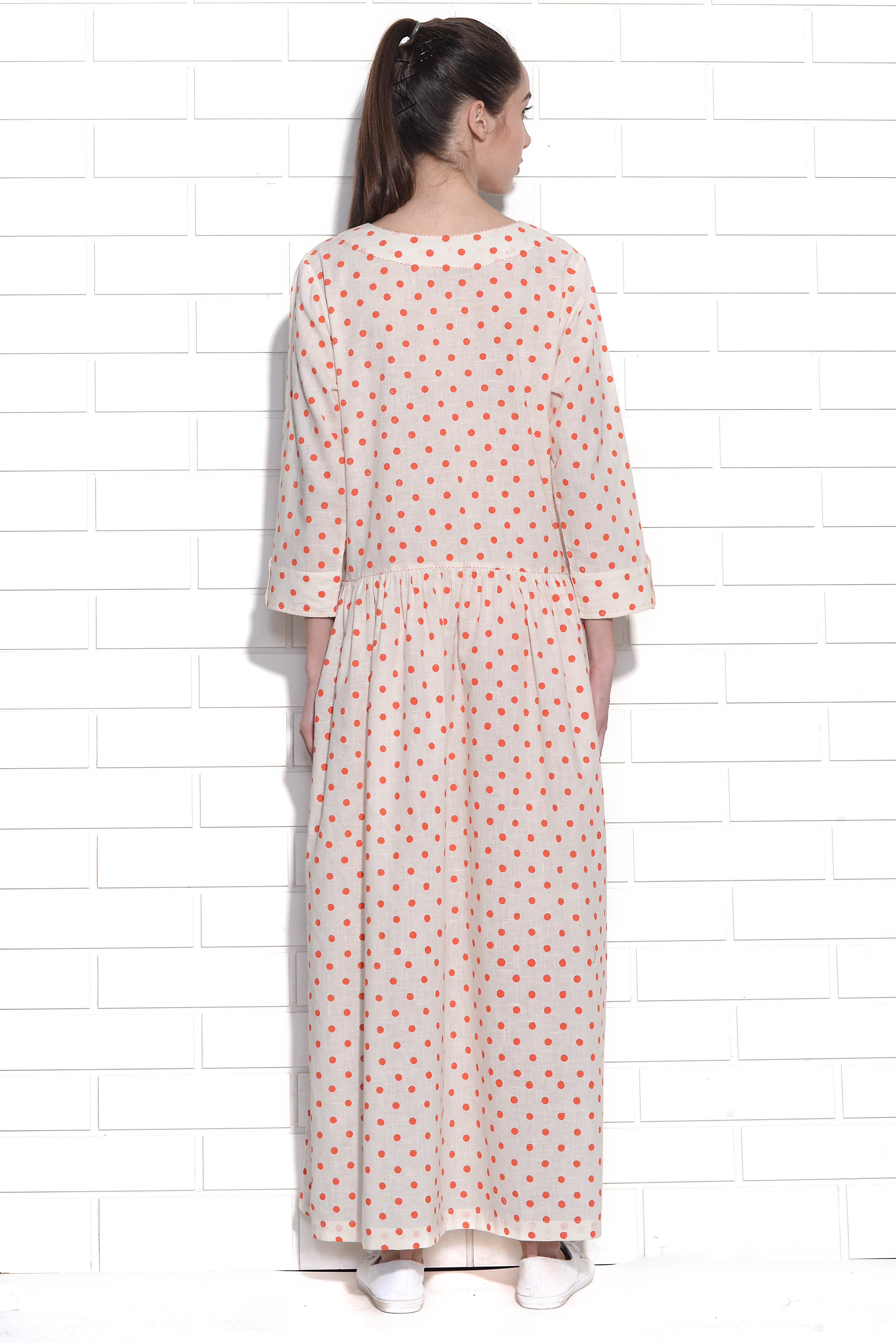 Polka dot moonbeam dress