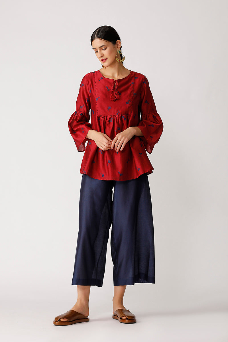 Triffis Embroidered Peasant Top