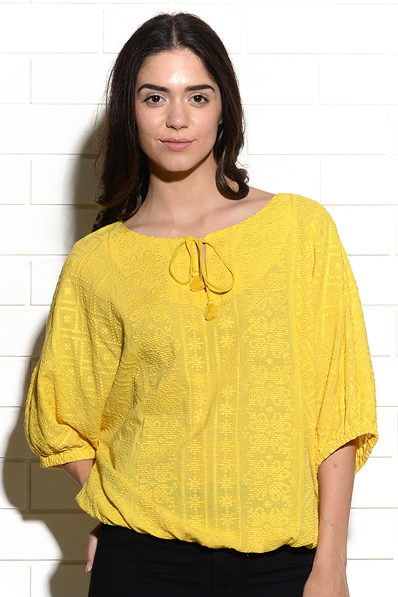 Sibenik embroidered peasant Blouse