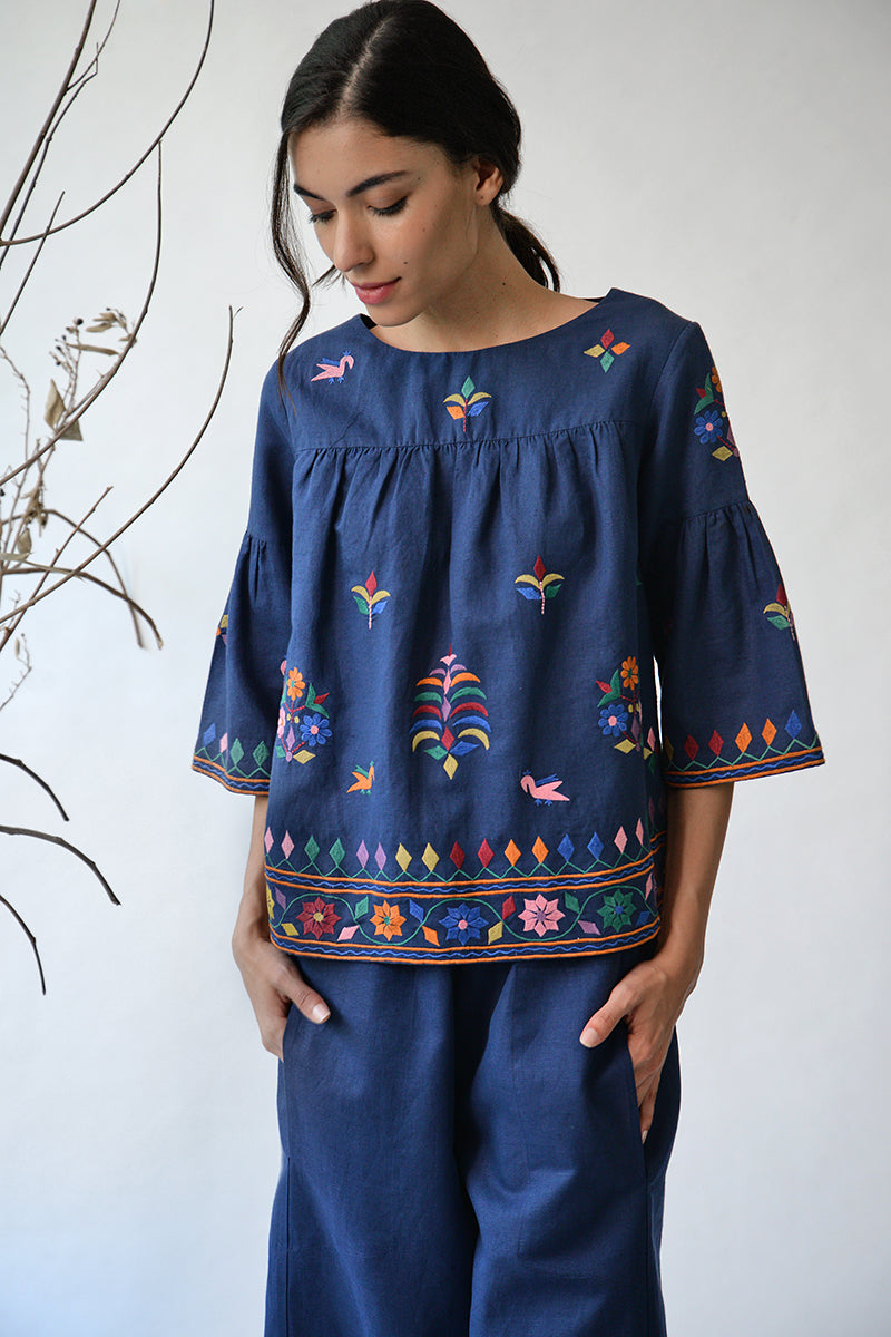 Dholavira embroidered top
