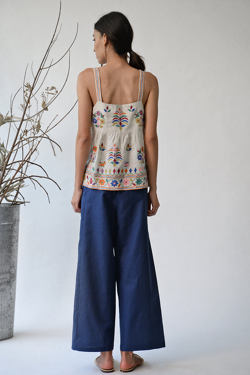 Mudra embroidered top