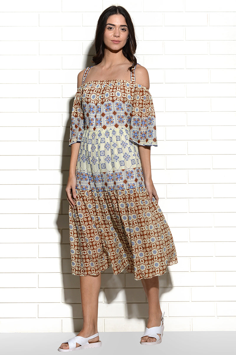 Morisco Cold Shoulder Dress