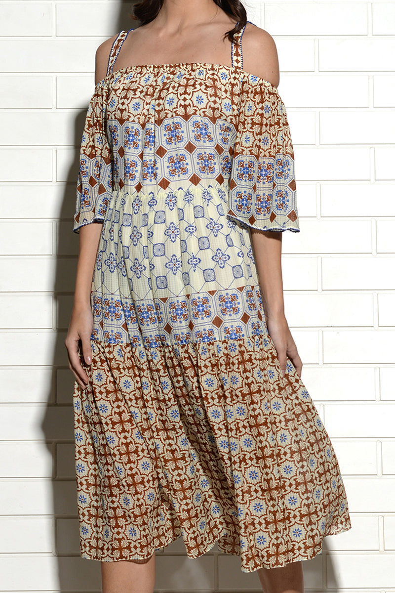 Morisco Cold Shoulder Dress