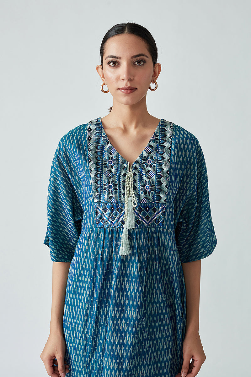 Limenitis handloom Ikat kurta