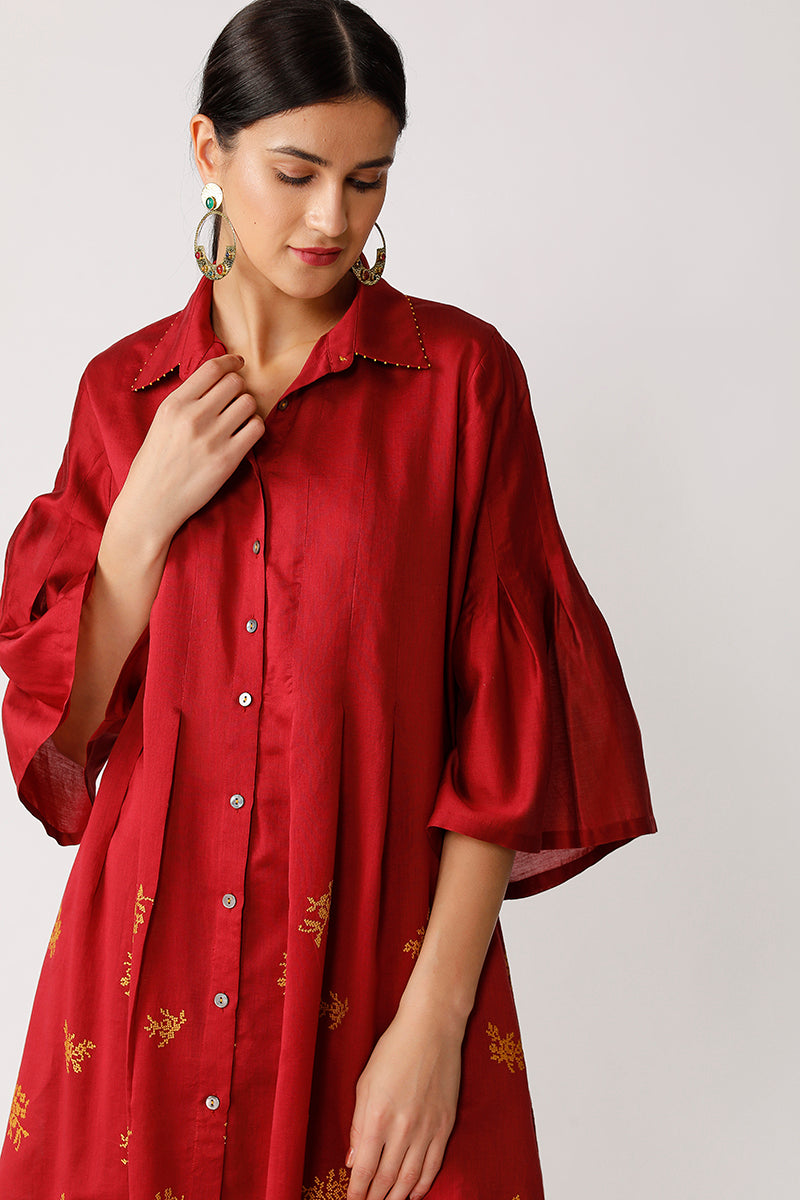 Salto Embroidered Tunic Dress