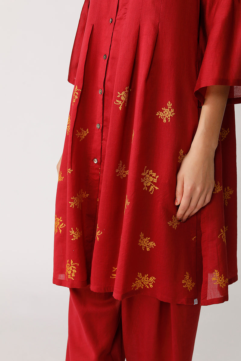 Salto Embroidered Tunic Dress