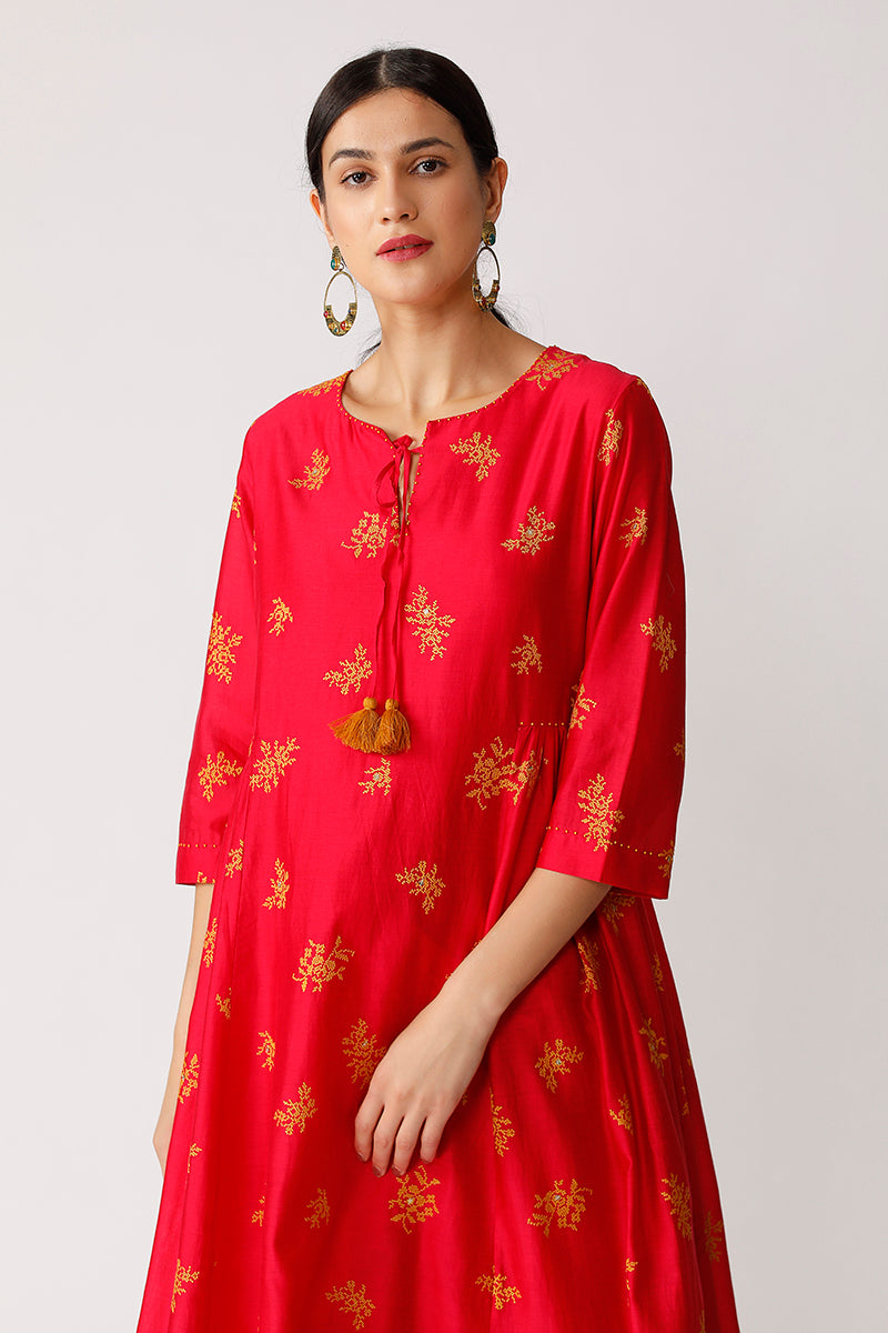 Somi Embroidered Tunic Dress