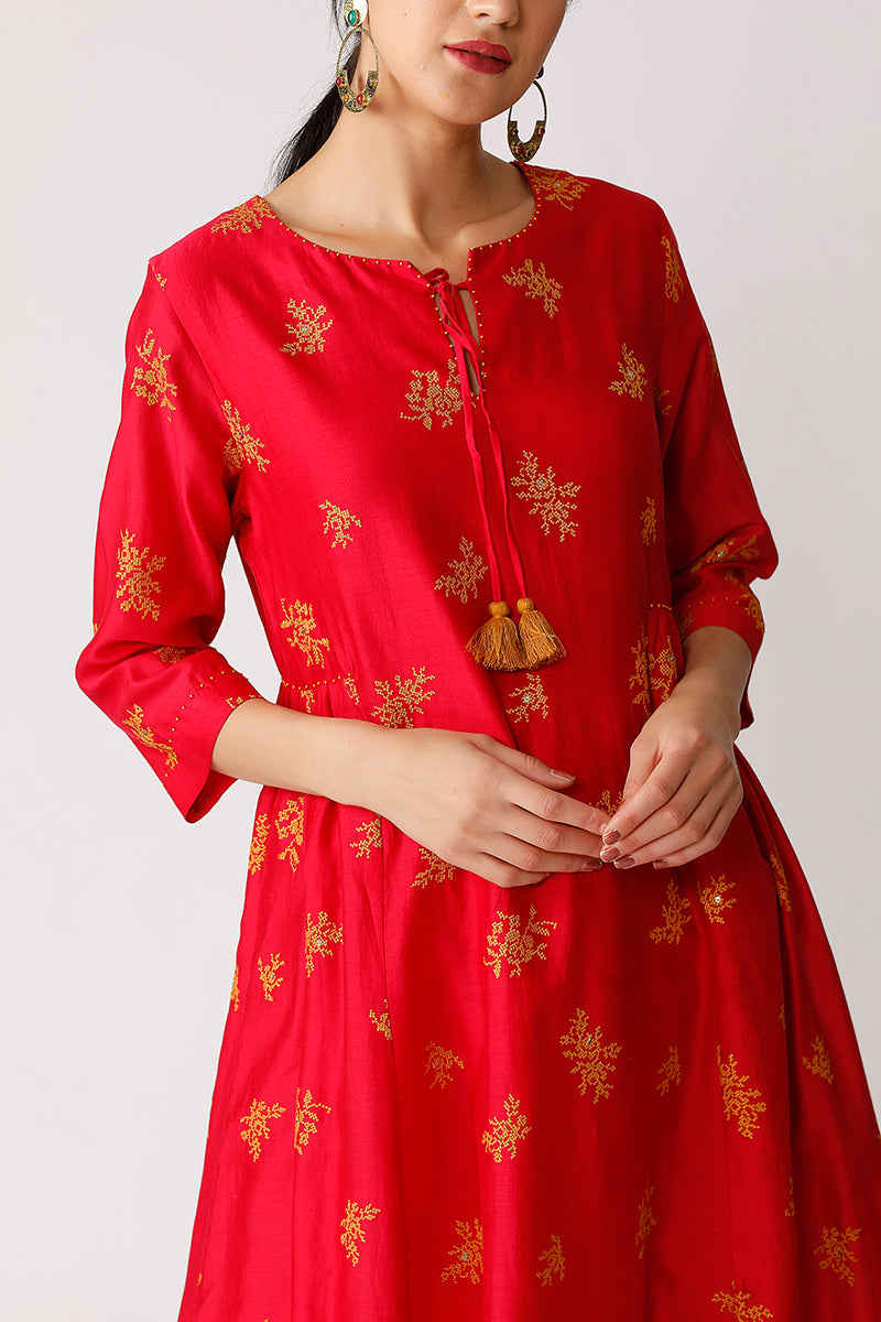 Somi Embroidered Tunic Dress