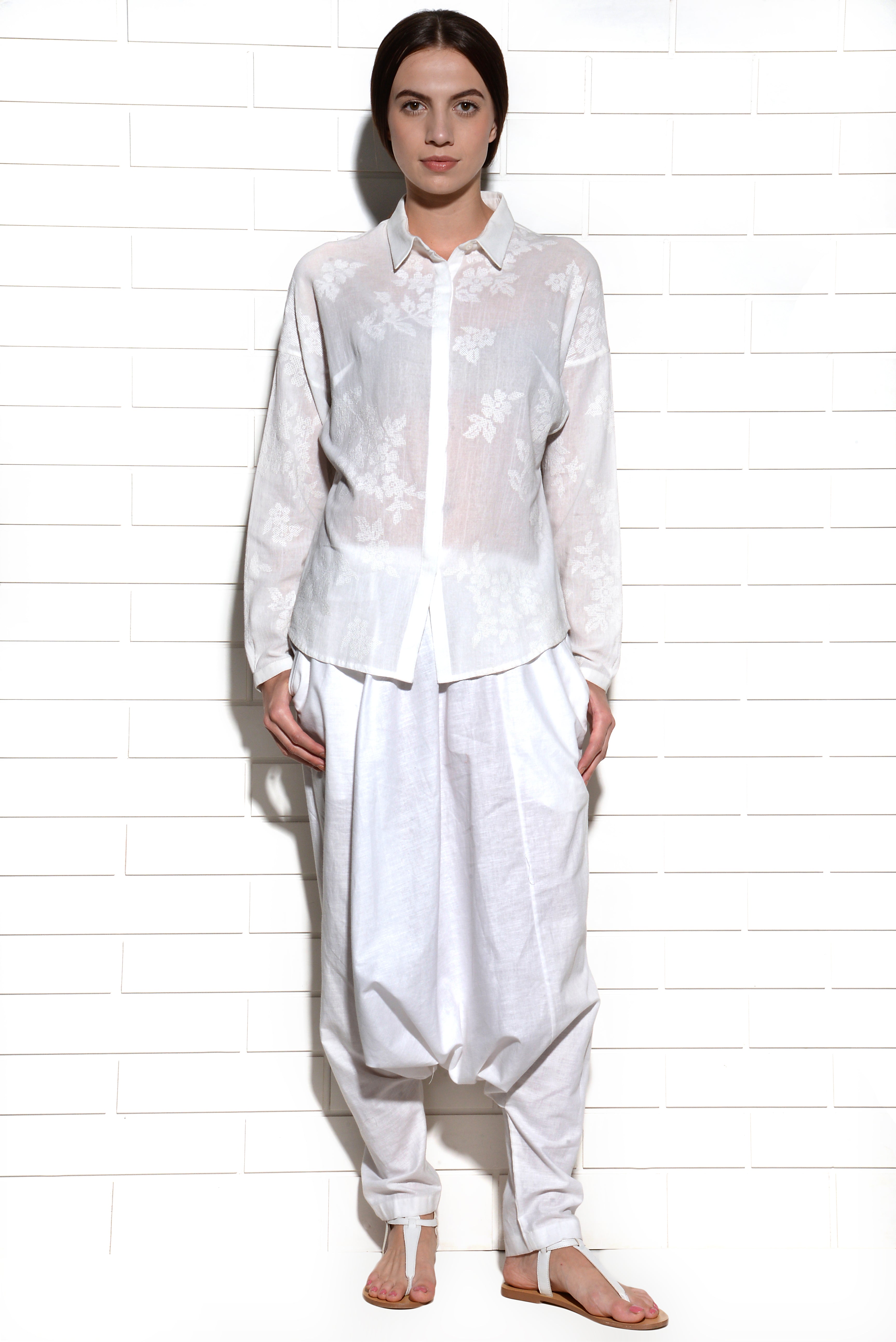Albayzin zouave pants white